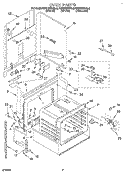 Part Location Diagram of 3185944 Whirlpool TRAY-INSUL
