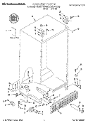 CABINET, LITERATURE Diagram and Parts List for KSRE27FHBT00  KitchenAid Refrigerator