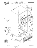 CABINET Diagram and Parts List for ET25DQLDN01  Whirlpool Refrigerator