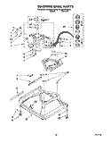 MACHINE BASE Diagram and Parts List for 6CA2781XWW0  Whirlpool Washer