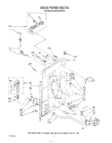 REAR PANEL Diagram and Parts List for KAWE755VWH0  KitchenAid Washer