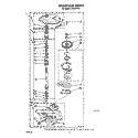 GEARCASE Diagram and Parts List for LA5400XTG1  Whirlpool Washer