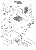 UNIT PARTS Diagram and Parts List for 6GC5THGXKS00  Whirlpool Refrigerator