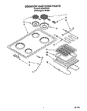 SECTION Diagram and Parts List for RS363PXYQ2  Whirlpool Range
