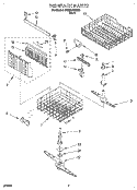 DISHRACK, LIT/OPTIONAL Diagram and Parts List for DU930QWDB0  Whirlpool Dishwasher