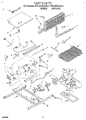 UNIT Diagram and Parts List for RT18DKXAL01  Roper Refrigerator