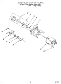 PUMP AND MOTOR Diagram and Parts List for DU805DWGB0  Whirlpool Dishwasher