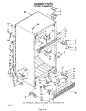 CABINET Diagram and Parts List for ET20MKXLWR2  Whirlpool Refrigerator