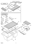 SHELF, LIT/OPTIONAL Diagram and Parts List for 8ET18NKXFW02  Whirlpool Refrigerator