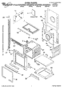 OVEN PARTS Diagram and Parts List for GMC275PDS08  Whirlpool Microwave Oven Combo