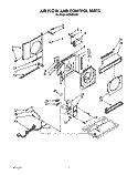 AIRFLOW AND CONTROL Diagram and Parts List for ACM492XX2  Whirlpool Air Conditioner