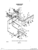 BURNER Diagram and Parts List for F4007^2  Whirlpool Range