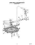 UPPER WASH AND RINSE Diagram and Parts List for KPDI620T1  KitchenAid Dishwasher
