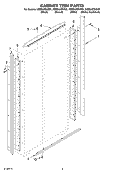 CABINET TRIM Diagram and Parts List for KSSS42QKW01  KitchenAid Refrigerator