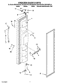 FREEZER DOOR PARTS Diagram and Parts List for ED2FHEXTB03  Whirlpool Refrigerator
