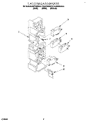 LATCH BOARD Diagram and Parts List for KHMS105BBL4  KitchenAid Microwave