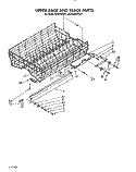 UPPER RACK AND TRACK Diagram and Parts List for KUDP22GT0  KitchenAid Dishwasher