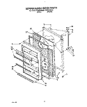 REFRIGERATOR DOOR, LIT/OPTIONAL Diagram and Parts List for TT20BKXZN01  Whirlpool Refrigerator
