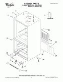 CABINET PARTS Diagram and Parts List for EB9FVBLWS01  Whirlpool Refrigerator