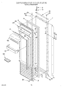 REFRIGERATOR DOOR Diagram and Parts List for KSSS48MDX04  KitchenAid Refrigerator