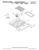 COOKTOP PARTS Diagram and Parts List for KGRS303BBL0  KitchenAid Range