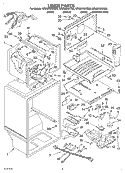 LINER Diagram and Parts List for GR9SHKXKQ00  Whirlpool Refrigerator