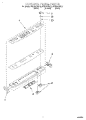 CONTROL PANEL Diagram and Parts List for KESH307BBL5  KitchenAid Range