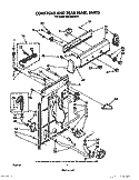 CONTROLS AND REAR PANEL Diagram and Parts List for TAWL680WW0  Estate Washer