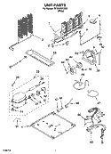 UNIT PARTS Diagram and Parts List for ST18HPXKQ03  Whirlpool Refrigerator