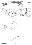 TOP AND CABINET, LIT/OPTIONAL Diagram and Parts List for LSV7233DZ0  Whirlpool Washer