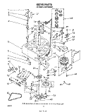 DRIVE Diagram and Parts List for 3CA2100XMW1  Whirlpool Washer
