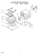 INTERNAL OVEN Diagram and Parts List for KEBC177HBL0  KitchenAid Wall Oven