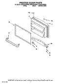 FREEZER DOOR PARTS, OPTIONAL PARTS Diagram and Parts List for MTB2254MRS00  Whirlpool Refrigerator