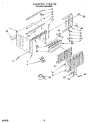 CABINET Diagram and Parts List for ACM052XZ2  Whirlpool Air Conditioner