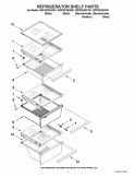 Part Location Diagram of WPW10290493 Whirlpool Crisper Drawer Cover - White