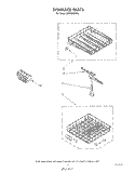 DISHRACK Diagram and Parts List for DP3000XRN4  Whirlpool Dishwasher