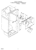 LINER Diagram and Parts List for ET20ZKXAW01  Whirlpool Refrigerator
