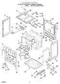 CHASSIS Diagram and Parts List for FES330KQ0  Roper Range