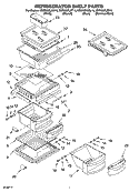 REFRIGERATOR SHELF PARTS Diagram and Parts List for KSRK22ILBL13  KitchenAid Refrigerator