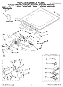 TOP AND CONSOLE PARTS Diagram and Parts List for YWED9600TA0  Whirlpool Dryer