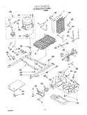 UNIT Diagram and Parts List for 3XART710GW00  Whirlpool Refrigerator