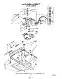MACHINE BASE Diagram and Parts List for LA5000XSW0  Whirlpool Washer