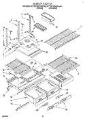 SHELF, LIT/OPTIONAL Diagram and Parts List for KTRD18KXAL30  Whirlpool Refrigerator