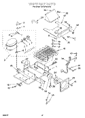 UPPER UNIT Diagram and Parts List for KSSS42QDW03  KitchenAid Refrigerator