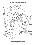 AIR FLOW AND CONTROL Diagram and Parts List for CA12WR41  Crosley Air Conditioner