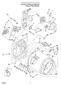SECTION Diagram and Parts List for LEN2000JQ0  Whirlpool Dryer