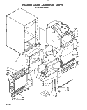CABINET, LINER AND DOOR, LIT/OPTIONAL Diagram and Parts List for KUIS185S  KitchenAid Ice Maker
