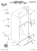 CABINET, LITERATURE Diagram and Parts List for GT9SHTXLB00  Whirlpool Refrigerator