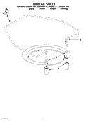 HEATER PARTS Diagram and Parts List for DUL240XTPT1  Whirlpool Dishwasher