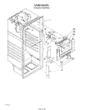 LINER Diagram and Parts List for ET18NKXSW05  Whirlpool Refrigerator